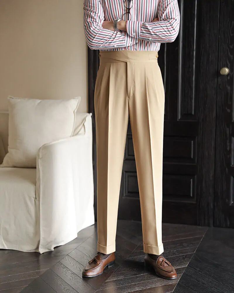 CLASSIC BUTTONED GURKHA PANTS BY SVOCK