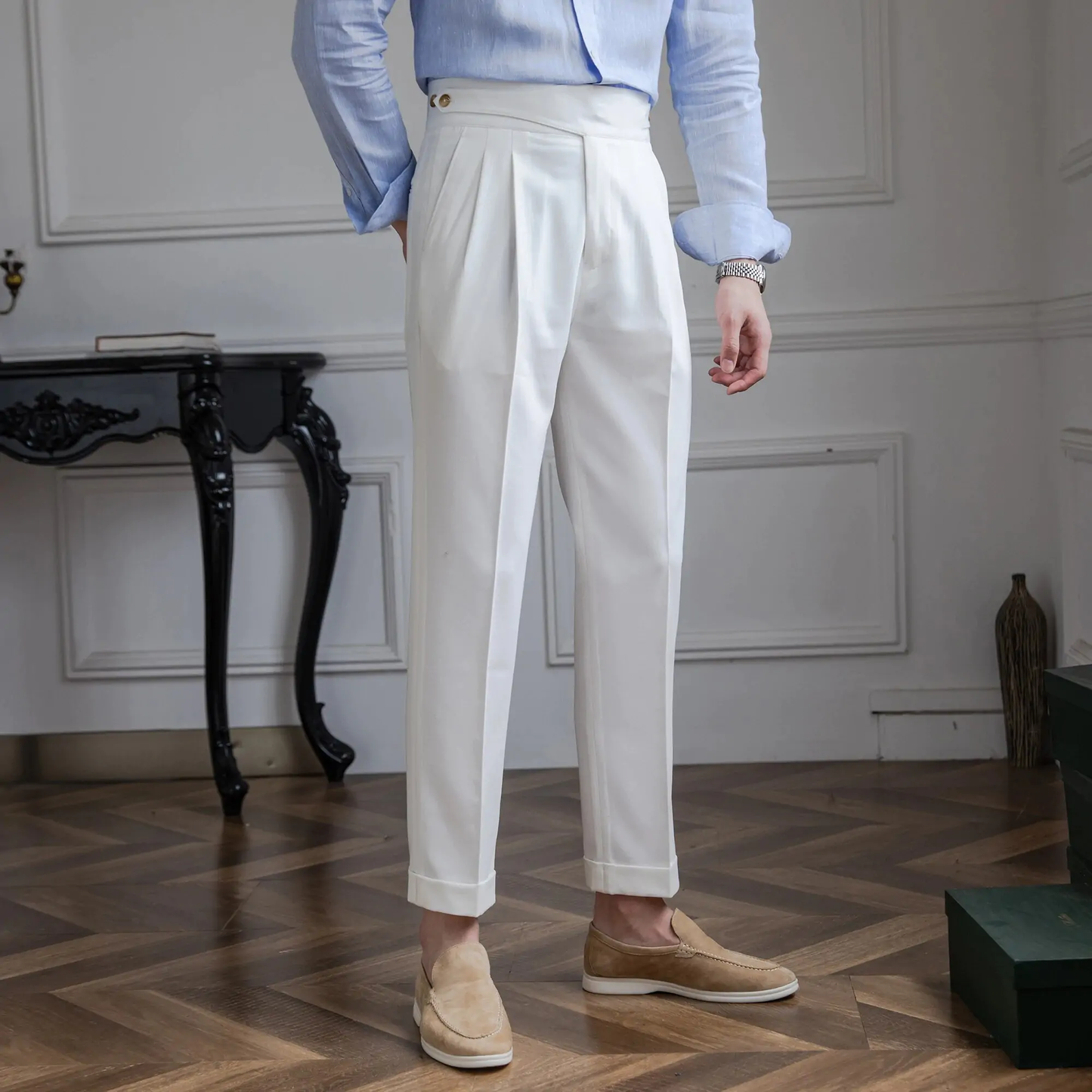 CLASSIC BUTTONED GURKHA PANTS BY SVOCK