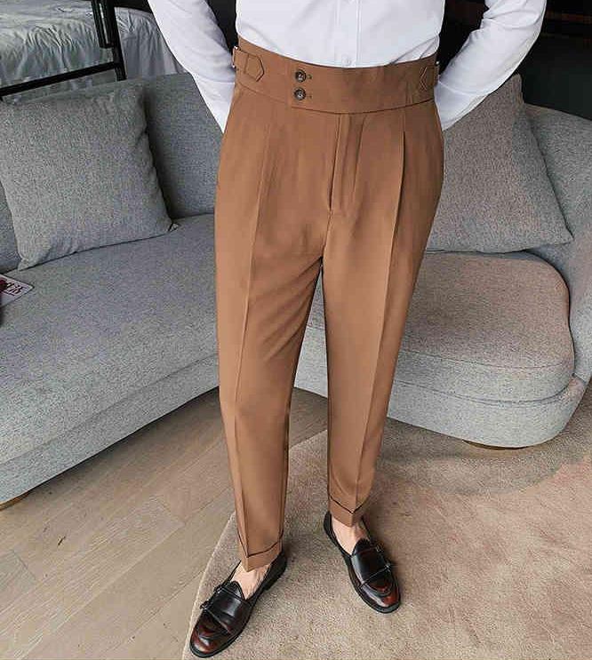 CAMEL SIGNATURE BUTTONED GURKHA PANTS