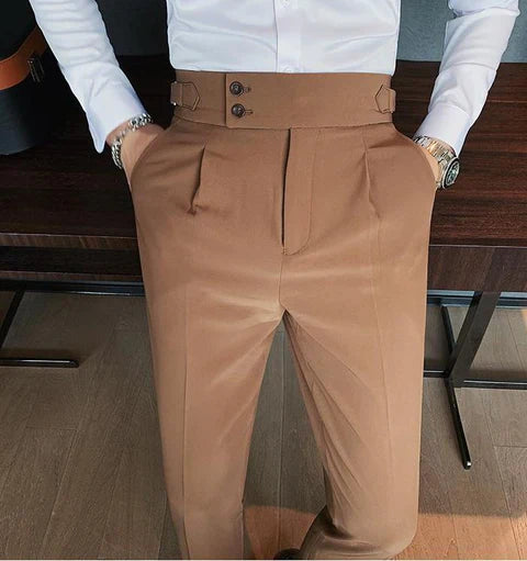 CAMEL SIGNATURE BUTTONED GURKHA PANTS